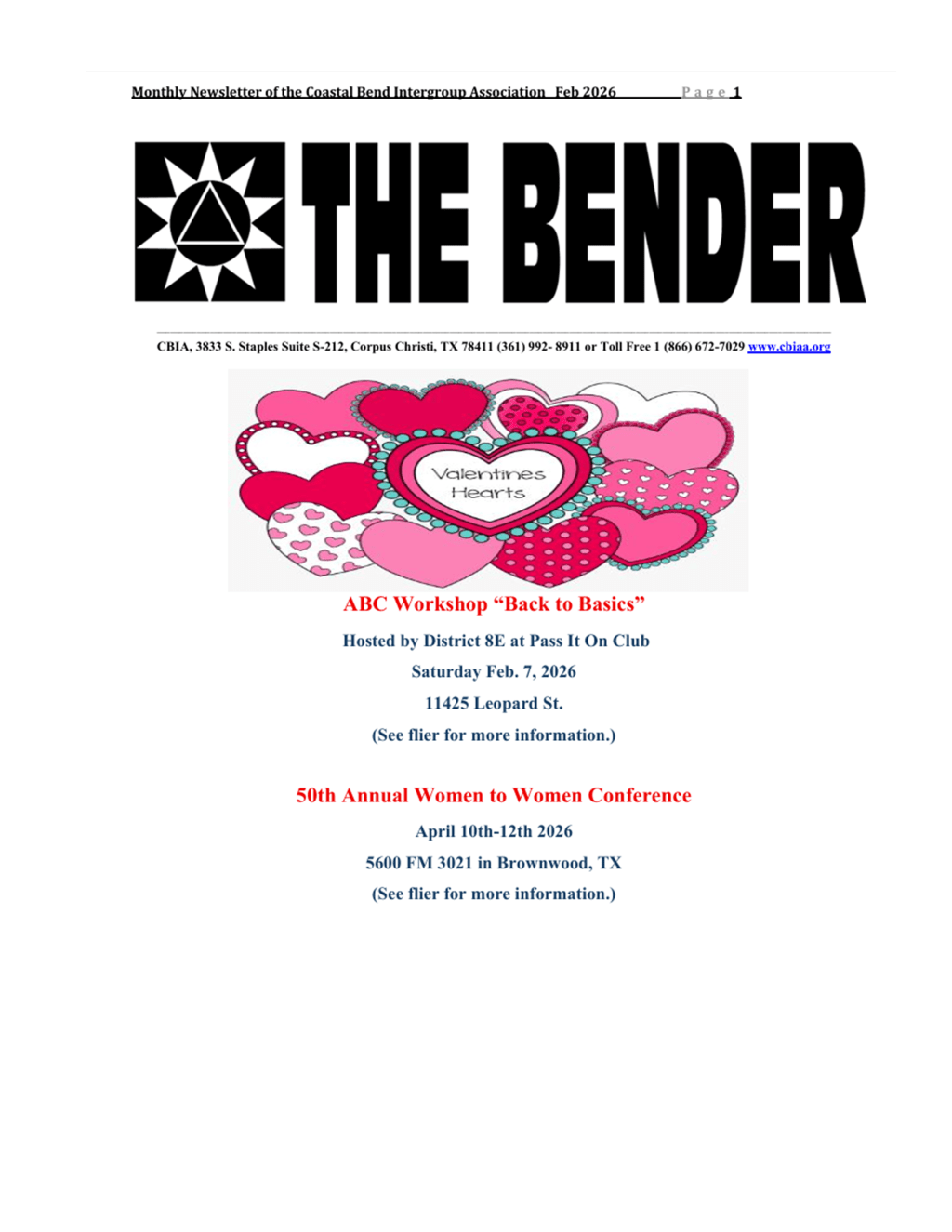 The February Bender is here!